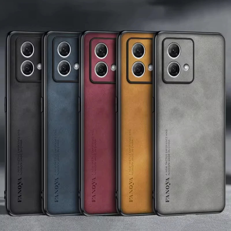 For Motorola Moto G84 G54 G34 G24 G14 G22 5g Luxury Sheepskin Leather