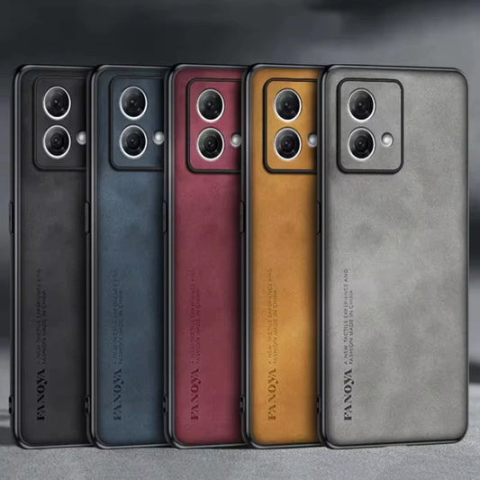 For Motorola Moto G84 G54 G34 G24 G14 G22 5g Luxury Sheepskin Leather