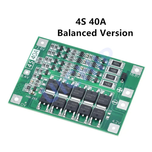 3S/4S 40A 60A Li-ion Battery Charger Protection Board 18650 BMS For