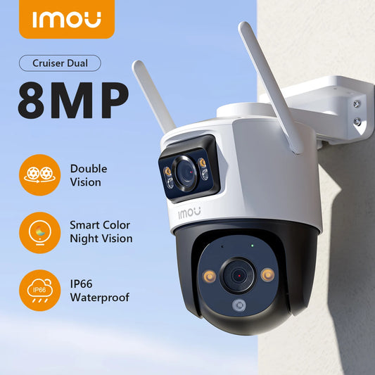 IMOU Cruiser Dual 8MP Dual Lens WiFi Camera Wifi 6 Zoom AI Human