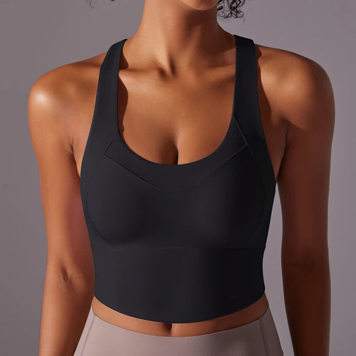 Nylon Sexy Women's Sports Bra Top Women Tight Elastic Gym Sport Yoga