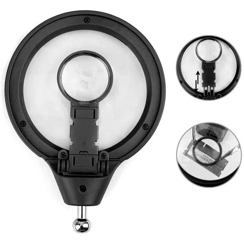 Welding Magnifying Glass LED Light  Auxiliary Clip loupe  Magnifier 3