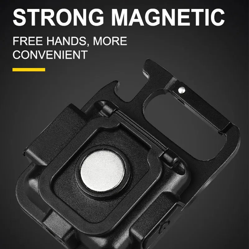 COB LED Mini Flashlight Super Bright EDC Keychain Light Outdoor