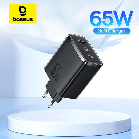 Baseus 65W GaN Charger PD Charge Type C USB Charger Support QC PPS