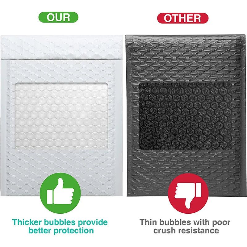 20pcs Bubble Mailers Pink Poly Bubble Mailer Self Seal Padded