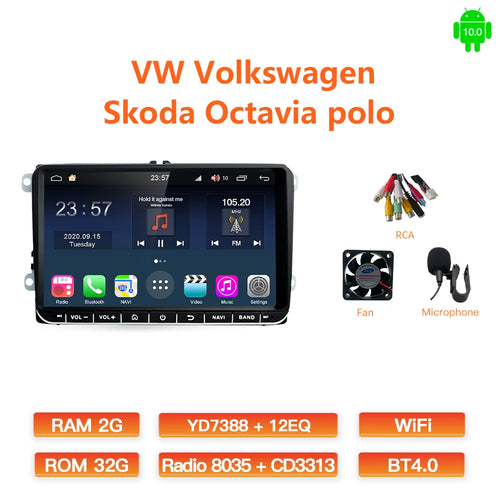 GATAXASKY 9" Car Radio multimedia player For VW Volkswagen Passat B7