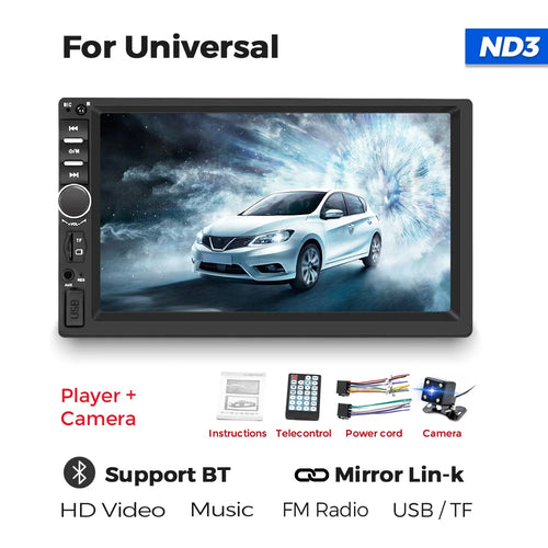 Navifly 1Din 2 Din 7 inch Universal Car Multimedia all-in-one Radio