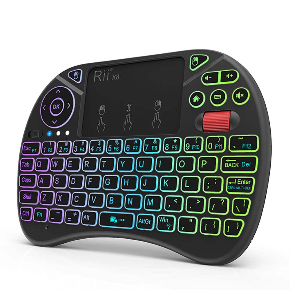 Mini keyboard Rii X8 2.4GHz Wireless keyboard with Touchpad Backlit