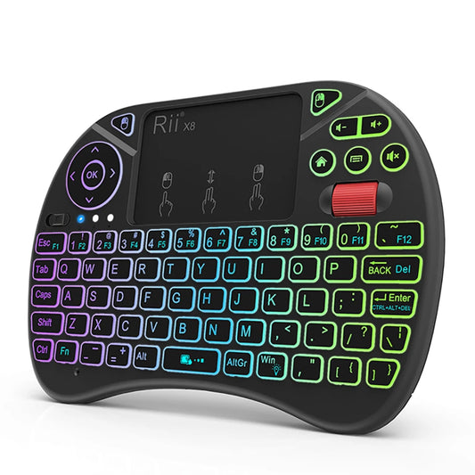 Mini keyboard Rii X8 2.4GHz Wireless keyboard with Touchpad Backlit