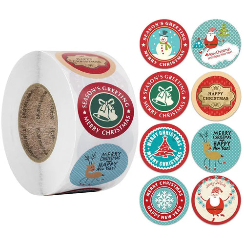Christmas gift stickers decorative sealing sticker Merry Christmas