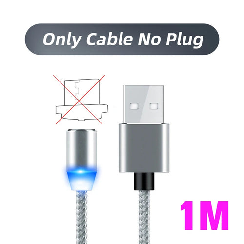 Magnetic Cable Adapter Mobile Phone Cable Micro USB Type C Dust Plugs