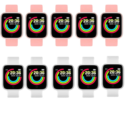 10Pcs D20 Smart Watch for Men Women Smartwatch Y68 Fitness Tracker
