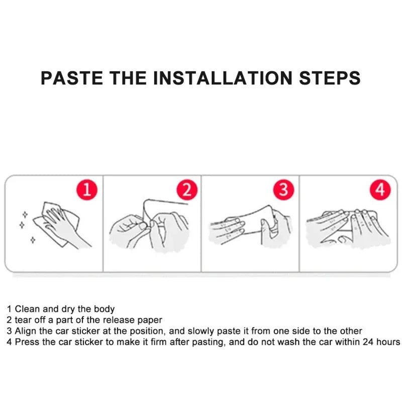 4Pcs Auto Door Sticker Carbon Fiber Scratches Resistant Cover Car