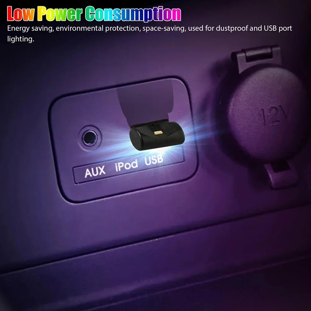 Mini USB LED Car Light Auto Interior Atmosphere Light Emergency