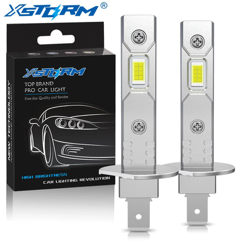 H1 H3 H7 LED Headlight Bulb Mini 60W 20000LM CSP for Car Headlamp Fan