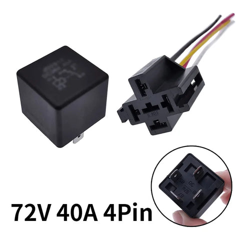 JD2912 4 Pin 5 Pin 40A DC 12V 24V 36V 48V Auto Car Relay with Mounting