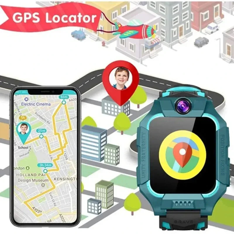 Kids 4G Smart Watch SOS GPS Location Sim Card Call Child SmartWatch