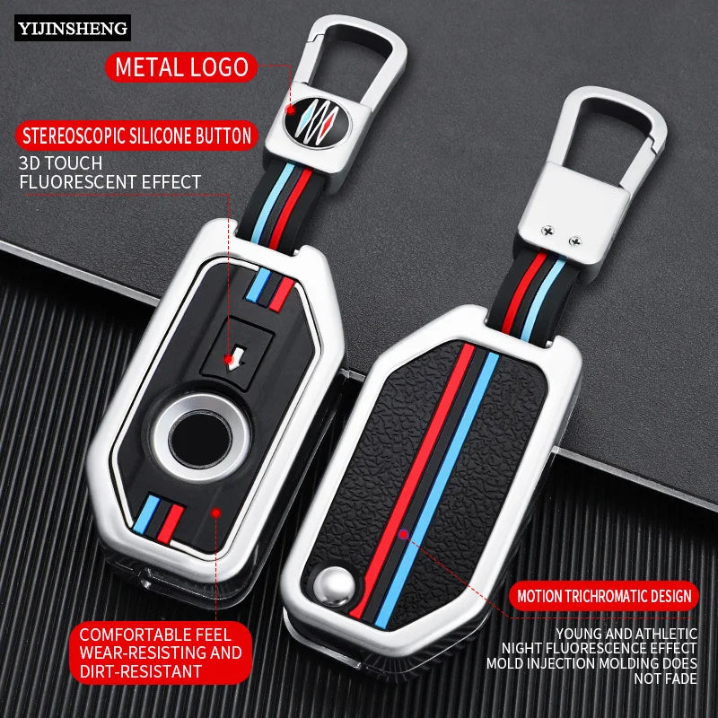Key Cover Shell Fob Case Skin Holder For BMW Motorcycle F750GS F850GS