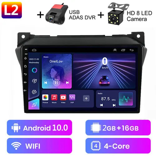 Android 12 2G+32G For Suzuki Alto 2009 2010 2011 2012 2013 2014 2015
