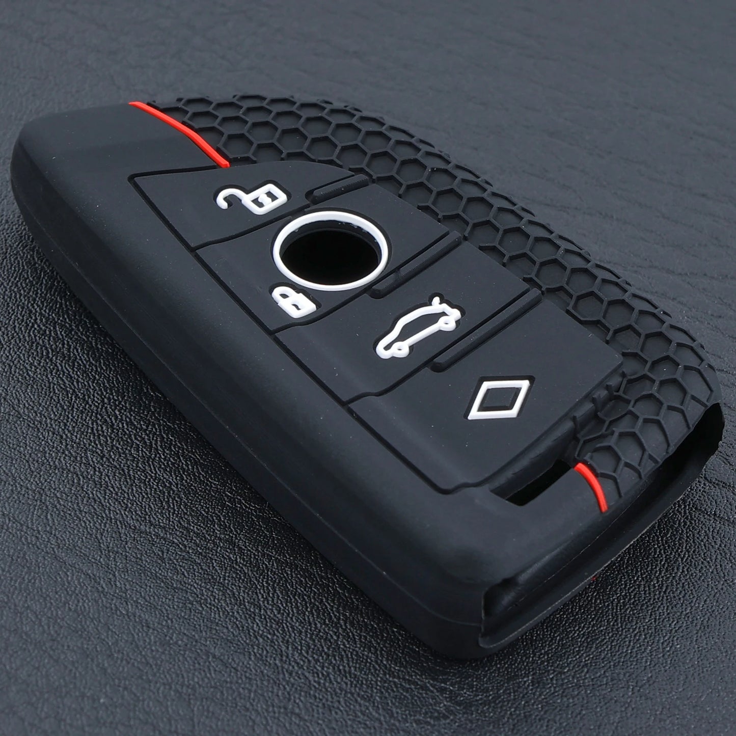 Silicone 4 Button Car Key Fob Cover Case Shell Holder Protector For