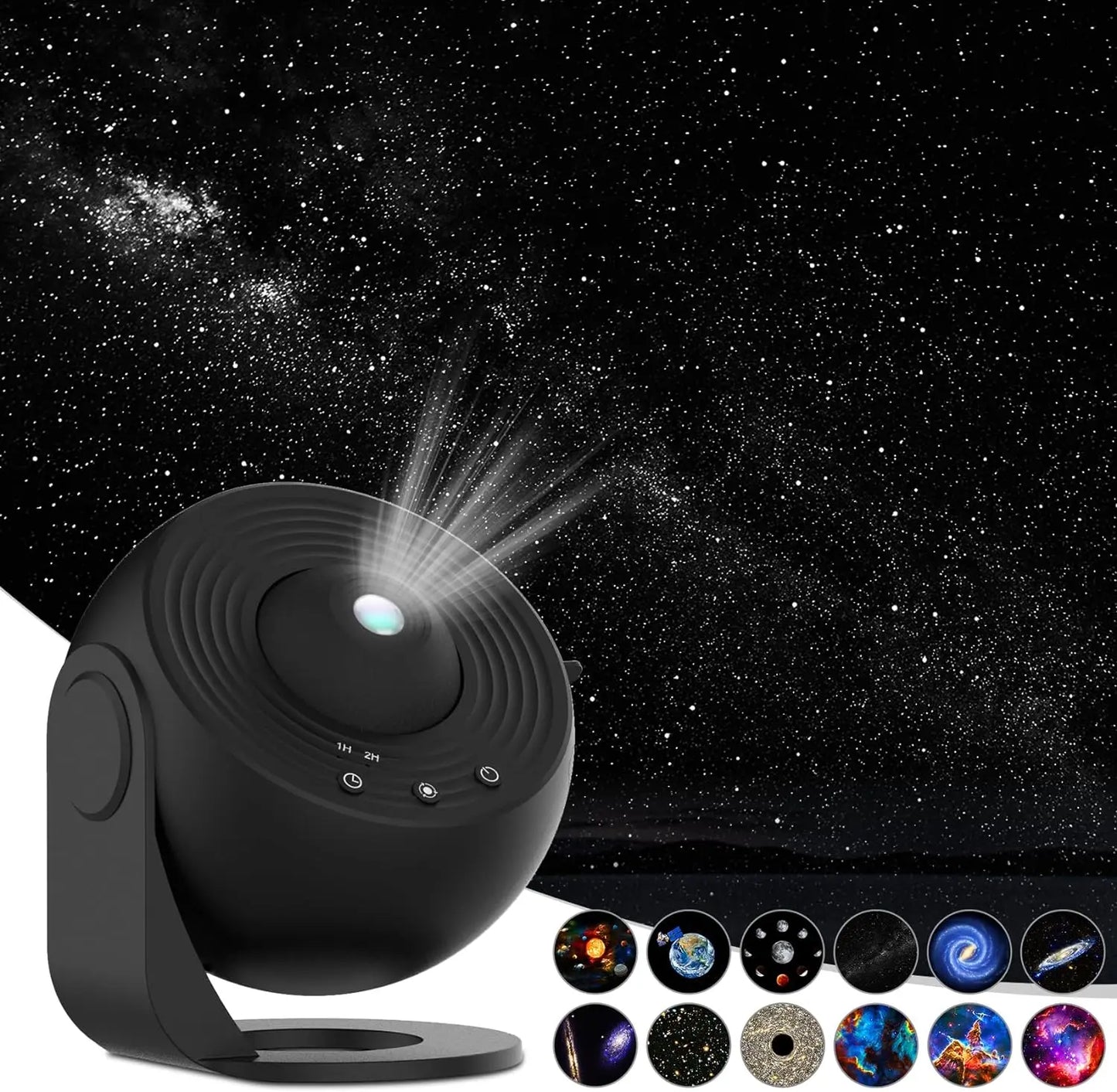 12 in 1 Star Projector Night Light 4K HD Planetarium Projector for