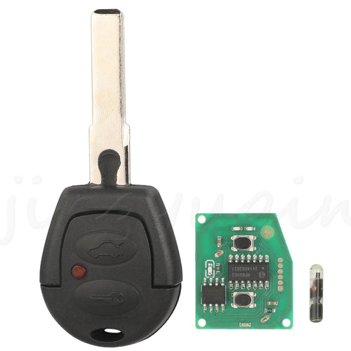 jingyuqin 2Buttons Remote Keyless Entry Car Key 433Mhz ID48 Chip For