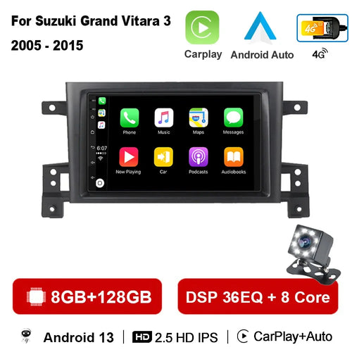 2din Car radio Android 13 For Suzuki Grand Vitara 3 2005-2010
