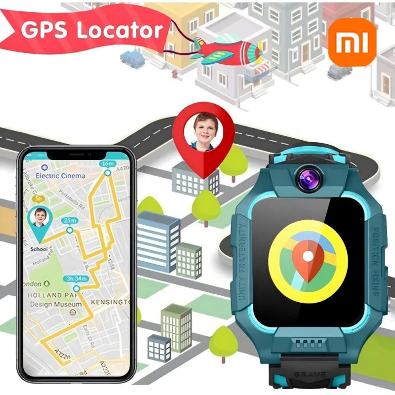 XIAOMI Kids SmartWatch 4G WIFI SOS Phone Watch With Sim Card IP67