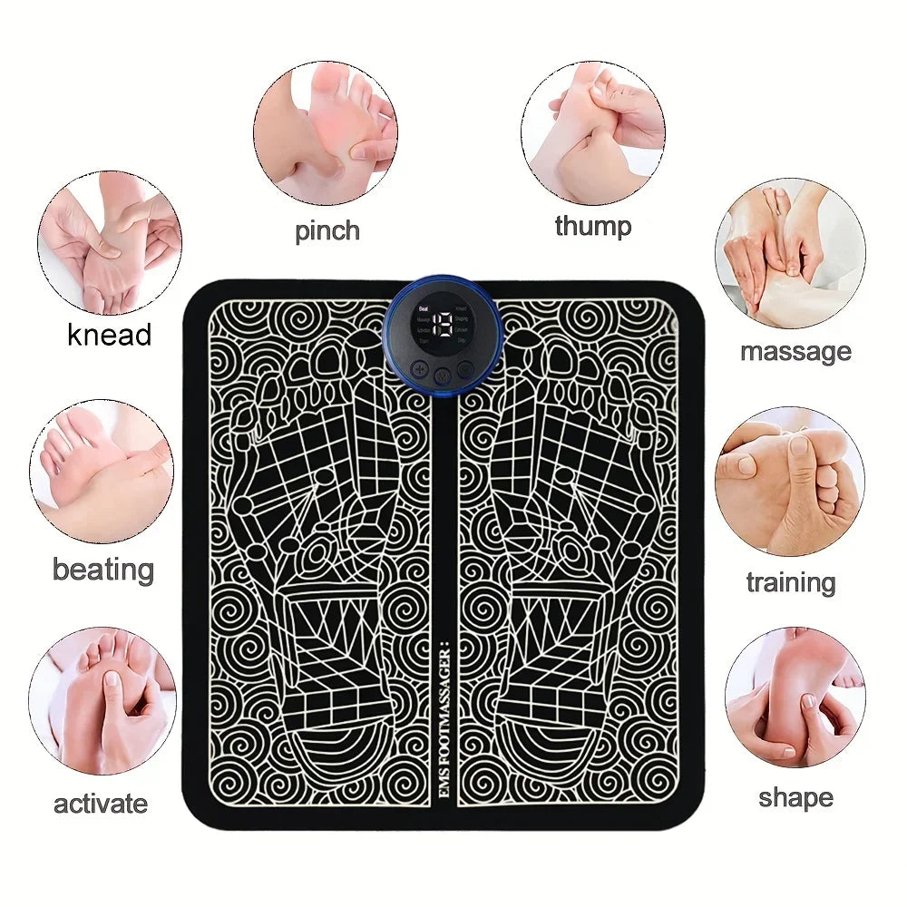 Electric Foot Massage Pad USB Rechargeable Relaxing Foot Acupoint