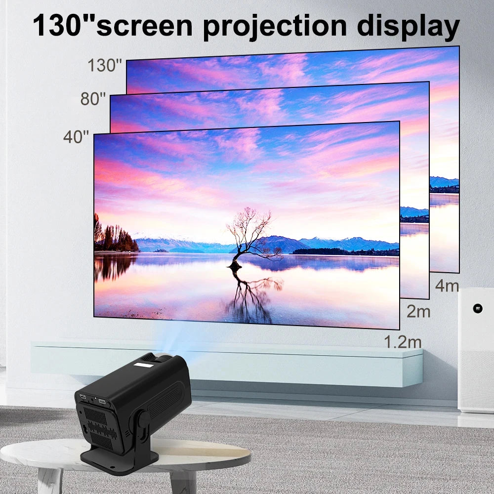 Polaring P50 Android Projector Amlogic 950S Chip 5G Wifi BT 350Ansi