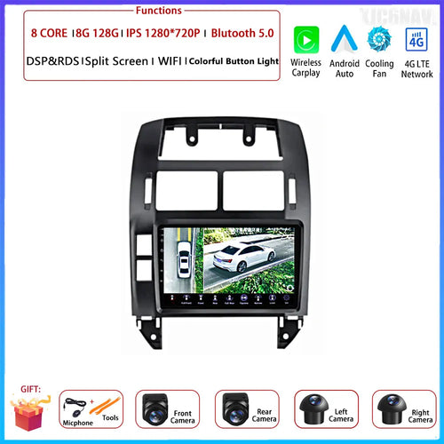 Android OS Car Radio For Volkswagen VW Polo MK4 6Q 9N 9N3 2004-2009