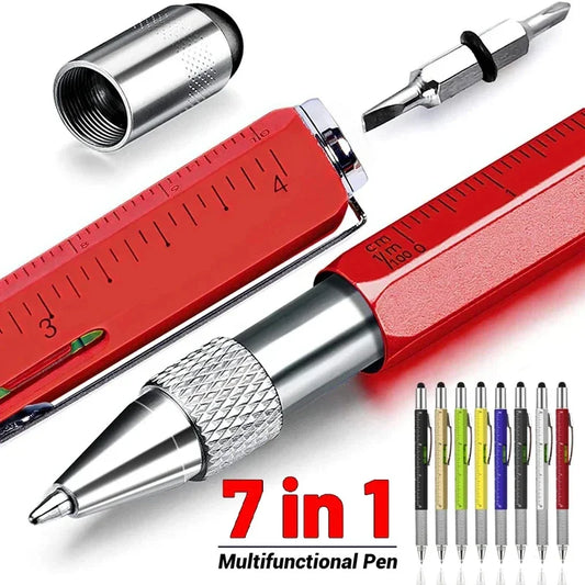 7 in 1 Multifunctional Pen Touch Screen Stylus Capacitive Pen with