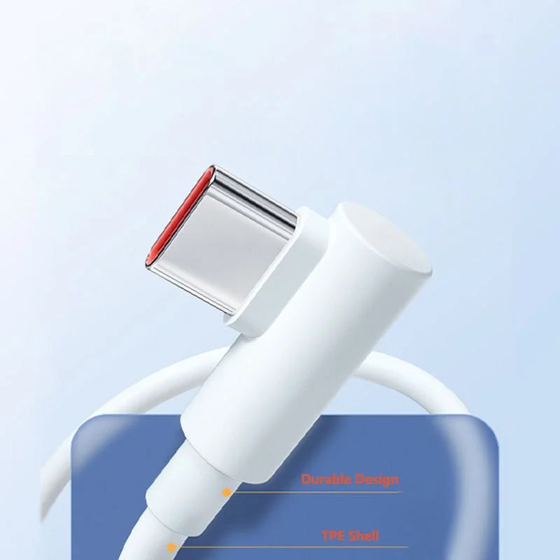 Xiaomi 100% Original 120W For Mi 12 11 Type C Cable 6A L type Type-C