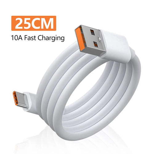 10A Type C Fast Charging Cable for Huawei Mate 40 50 Mobile Phone 120W