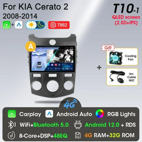 Srnubi Car Radio Android 12 Auto For KIA Forte Cerato 2008-2014