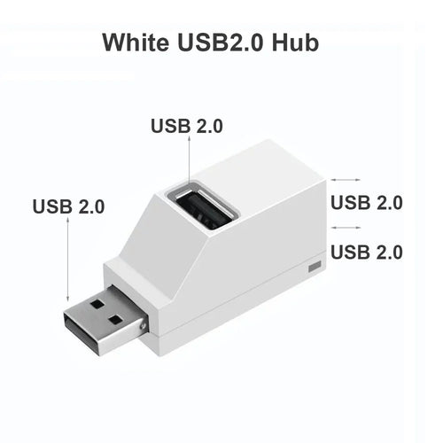 USB 3.0 HUB Adapter Extender Mini Splitter Box 1 to 3 Ports High Speed