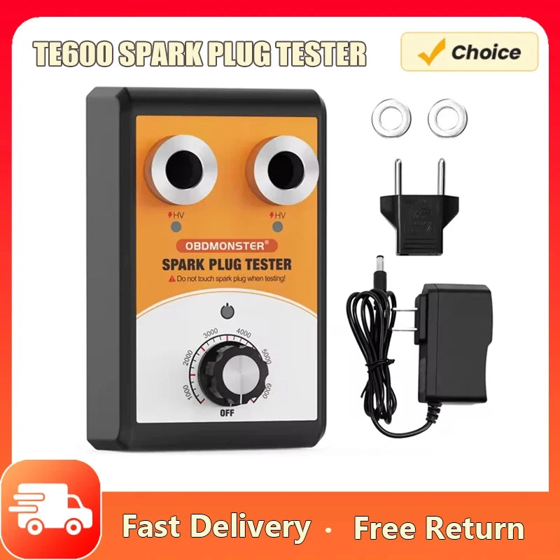 Automobile Spark Plug Tester Double Hole 0-6000rpm Working Frequency