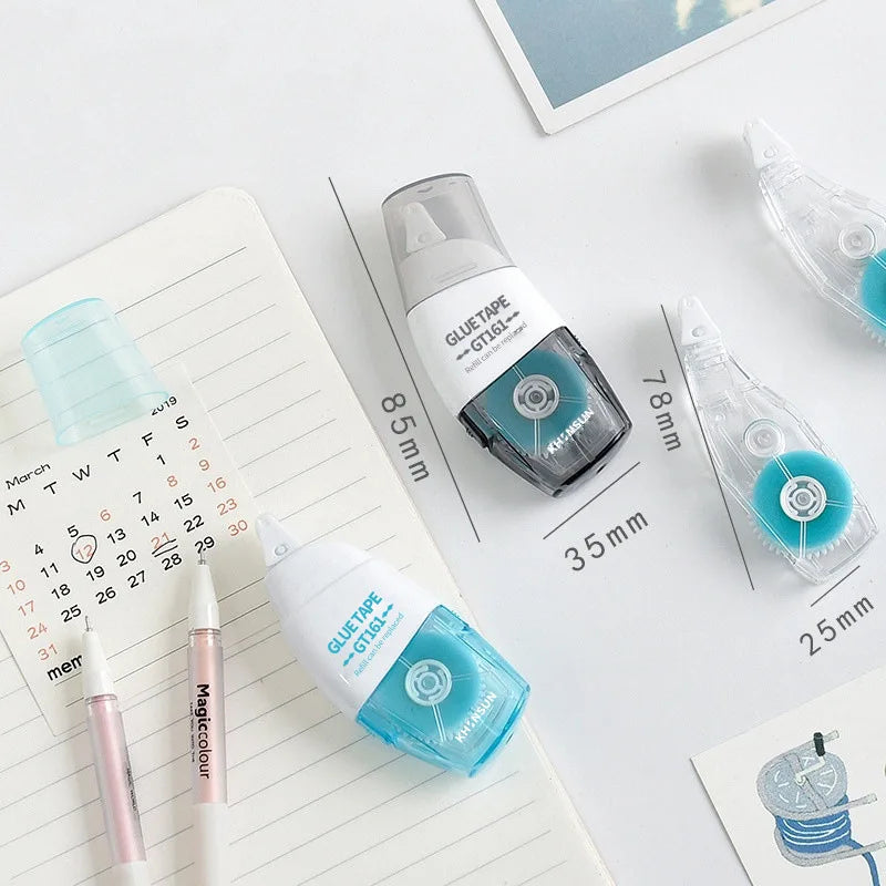 Double Sided Adhesive Tape Roller Glue Tape 6mm*8m with Refill Glue