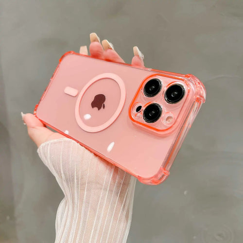 Luxury Wireless Charge Magsafe Shockproof Phone Case For iPhone 11 12