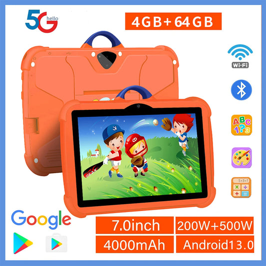 New 5G WiFi 7 Inch Google Tablet For Children Learning Education Kids