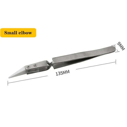 3 Pcs Ceramic Straight Tip Electronic Soldering Tweezers, Anti-Static
