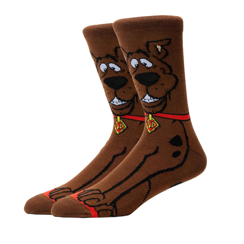 5 Pairs Of Men's Socks, Autumn And Winter Vintage Fun Fashion Athletic