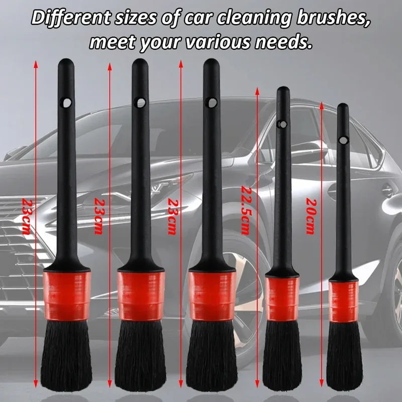 New car cleaning kit scrubber drill detailing brush set air