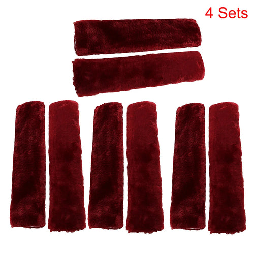 2Pcs Soft Plush Car Seat Belt Cover Shoulder Pad Winter Comfortable