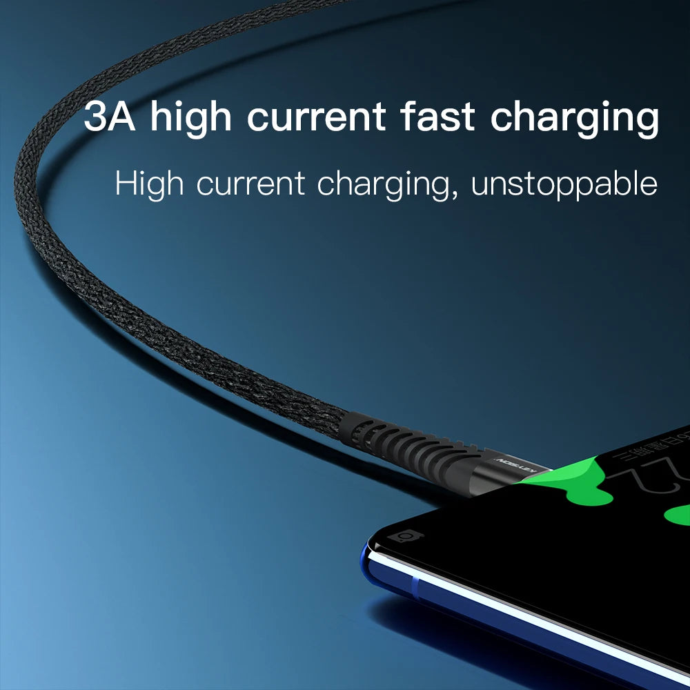 KEYSION 3A Micro USB Cable For Samsung S7 S6 Redmi Note 5 Fast