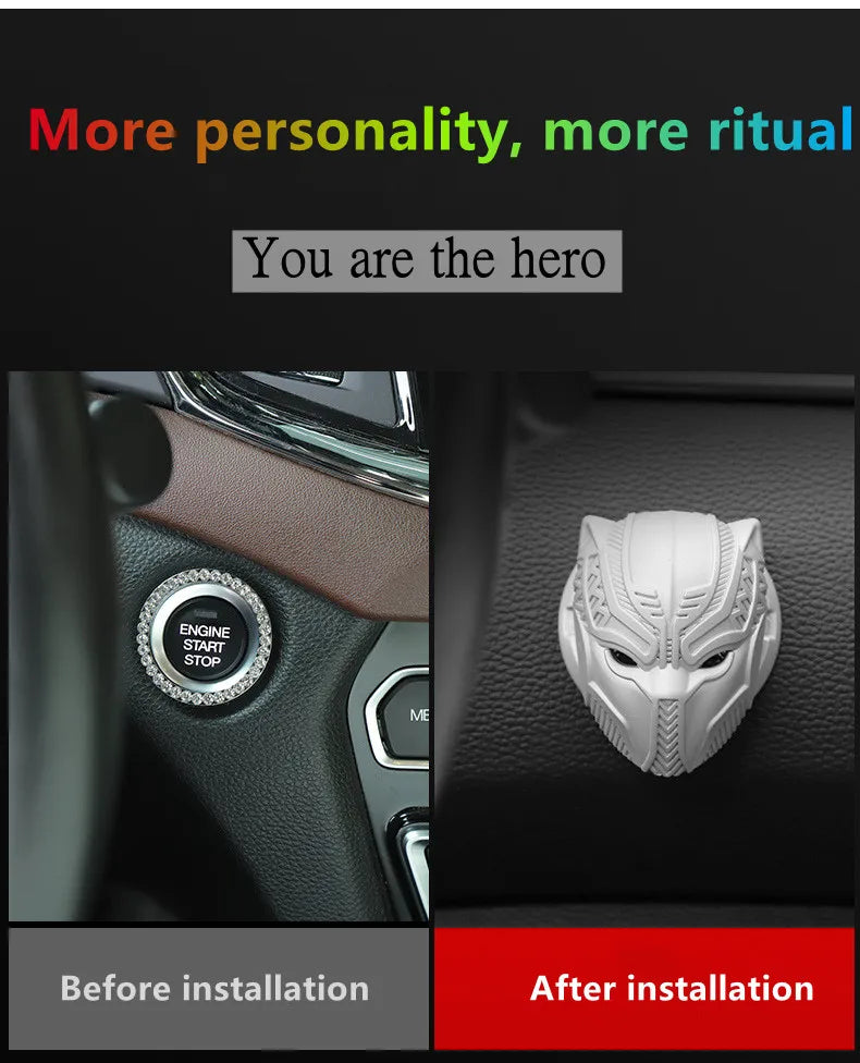 One click start protection cover for automobile interior decoration