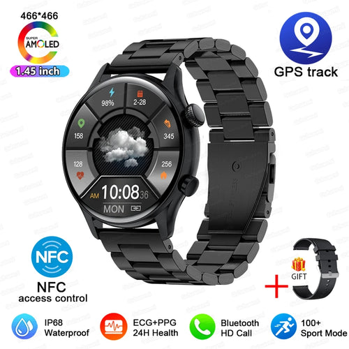 For XIAOMI HD Bluetooth Call Watch 2024 ECG Smart Watch Women AMOLED