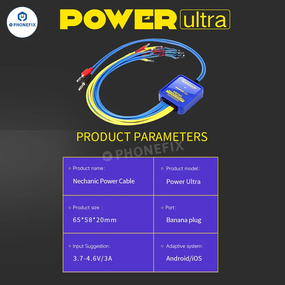 MECHANIC Android Power Supply Test Cable Mobile Boot Line For iPhone