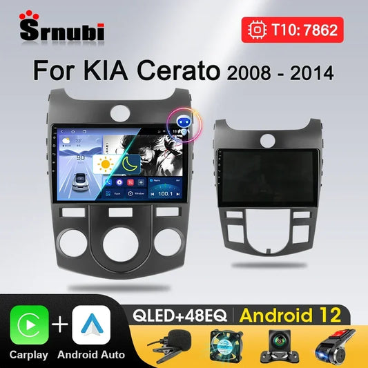Srnubi Car Radio Android 12 Auto For KIA Forte Cerato 2008-2014