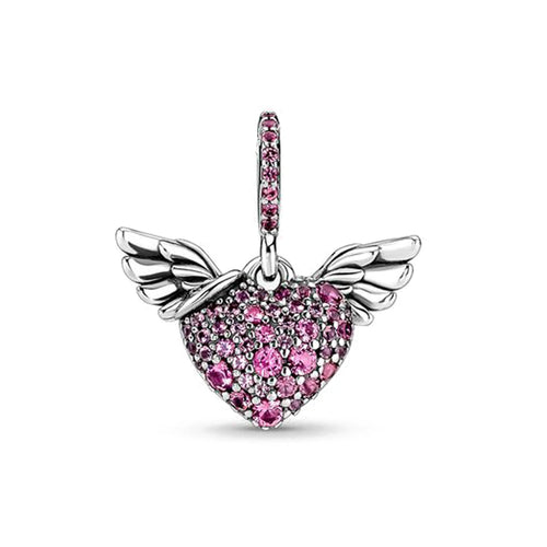 2024 New Sping Pink Bag Pany Flower Caterpillar Diy 925 Sterling